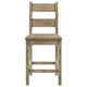 Dova Counter Height Chair Set of 2 | Ladder Back | Vineyard Oak Brown
