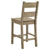 Dova Counter Height Chair Set of 2 | Ladder Back | Vineyard Oak Brown