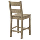 Dova Counter Height Chair Set of 2 | Ladder Back | Vineyard Oak Brown