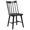 Pyra Dining Side Chair Set of 2 | Windsor Style Slatted Back | Black