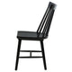Pyra Dining Side Chair Set of 2 | Windsor Style Slatted Back | Black