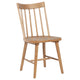 Pyra Dining Side Chair Set of 2 | Windsor Style Slatted Back | Brown