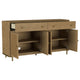 Fij Sideboard Server | 2 Drawers | 4 Rattan Cane Woven Doors | 65" Brown