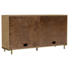 Fij Sideboard Server | 2 Drawers | 4 Rattan Cane Woven Doors | 65" Brown