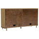 Fij Sideboard Server | 2 Drawers | 4 Rattan Cane Woven Doors | 65" Brown