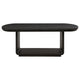 Lina Dining Table | 78-96" Extendable Top | Open Base | Burnished Black