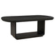 Lina Dining Table | 78-96" Extendable Top | Open Base | Burnished Black