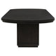Lina Dining Table | 78-96" Extendable Top | Open Base | Burnished Black