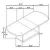 Lina Dining Table | 78-96" Extendable Top | Open Base | Burnished Black