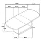 Lina Dining Table | 78-96" Extendable Top | Open Base | Burnished Black