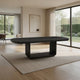 Lina Dining Table | 78-96" Extendable Top | Open Base | Burnished Black