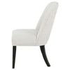Lina Dining Side Chair Set of 2 | Cream Upholstery | Brunished Black