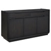 Lina Sideboard Server Console | 3 Doors | 2 Drawers | 64" Burnished Black