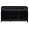 Lina Sideboard Server Console | 3 Doors | 2 Drawers | 64" Burnished Black