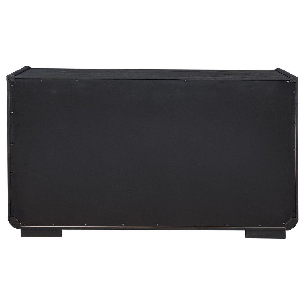 Lina Sideboard Server Console | 3 Doors | 2 Drawers | 64" Burnished Black