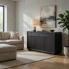Lina Sideboard Server Console | 3 Doors | 2 Drawers | 64" Burnished Black