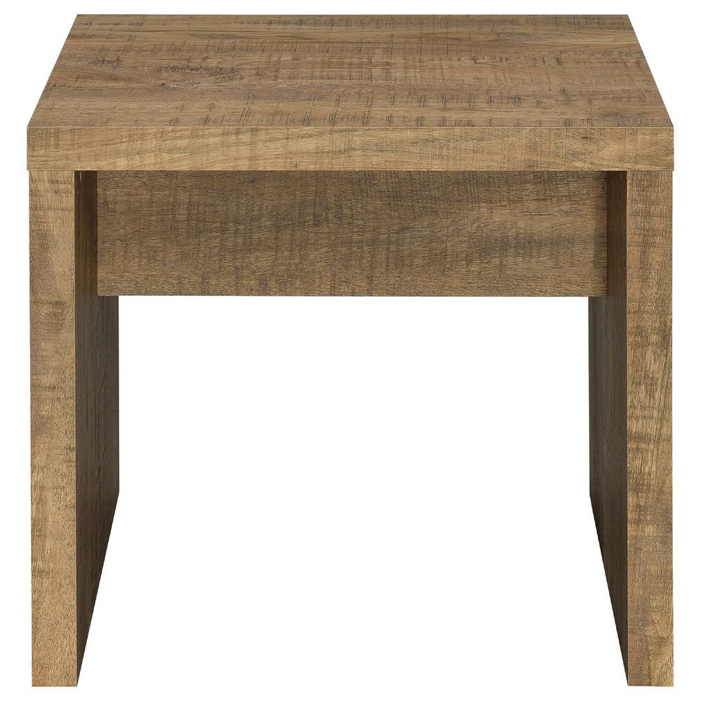 Nette 2Pc Coffee and End Table Set | Rustic Mango Finish | Brown Wood