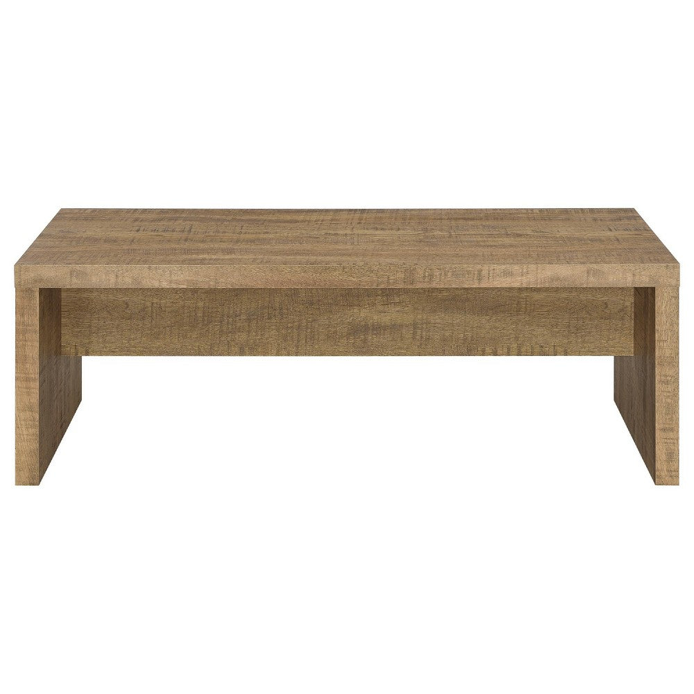 Nette 2Pc Coffee and End Table Set | Rustic Mango Finish | Brown Wood