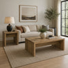 Nette 2Pc Coffee and End Table Set | Rustic Mango Finish | Brown Wood