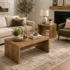 Nette 2Pc Coffee and End Table Set | Rustic Mango Finish | Brown Wood