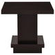 Reese 3Pc Square Coffee and End Tables Set | Tiered Design | Brown Wood