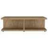 Chet 2Pc Coffee & End Table Set | Open Cube Base | Distressed Mango Wood