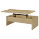 Kerra 2Pc Lift-Top Coffee Table and End Table Set | Light Oak Wood