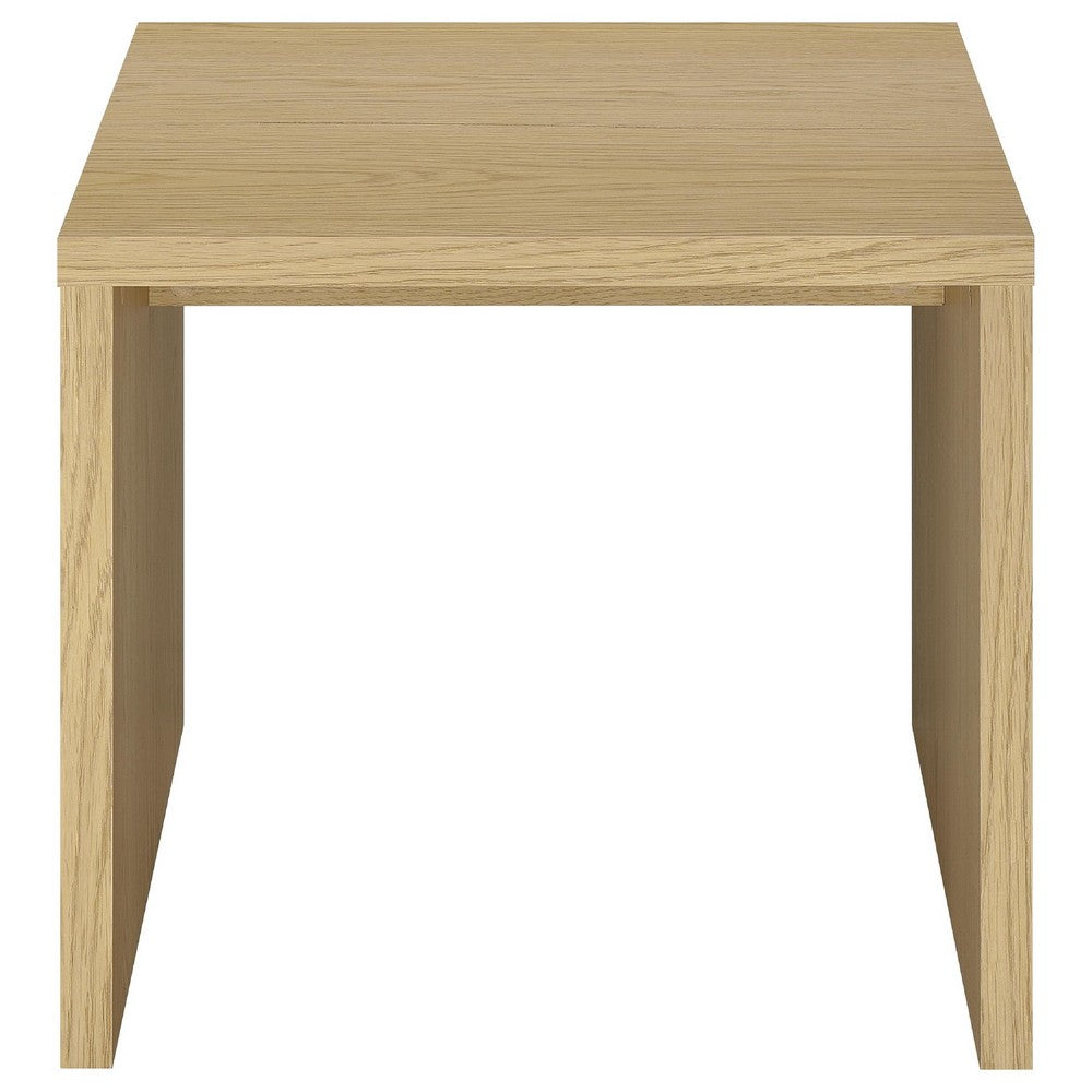 Kerra 2Pc Lift-Top Coffee Table and End Table Set | Light Oak Wood