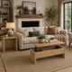 Kerra 2Pc Lift-Top Coffee Table and End Table Set | Light Oak Wood