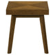 Layla 2Pc Square Coffee and End Table Set | Angled Legs | Walnut Wood