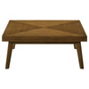 Layla 2Pc Square Coffee and End Table Set | Angled Legs | Walnut Wood