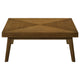 Layla 2Pc Square Coffee and End Table Set | Angled Legs | Walnut Wood
