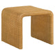 Gigi 2Pc Coffee and End Table Set | Woven Design | Natural Rattan-Metal