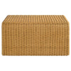 Gigi 2Pc Coffee and End Table Set | Woven Design | Natural Rattan-Metal