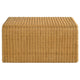 Gigi 2Pc Coffee and End Table Set | Woven Design | Natural Rattan-Metal