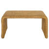 Gigi 2Pc Coffee and End Table Set | Woven Design | Natural Rattan-Metal