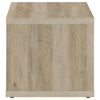 Rizz 2Pc Square Coffee and End Table Set | Lower Shelf | Distressed Wood