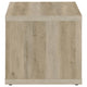 Rizz 3Pc Square Coffee and End Table Set w Shelf | Distressed Pine Wood