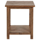 Ayne 2Pc Coffee and End Table Set | Lower Shelf | Distressed Brown Wood