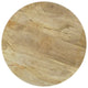 Trey Round End Side Table | Spindle Pedestal Base | Natural Mango Wood 22"