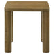 Givy 2Pc Cocktail Coffee and End Table Set | Brown Oak Finish Wood 47"