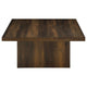 Darla 2Pc Square Coffee and End Table Set | Block Bases | Dark Pine Wood