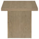 Darla 3Pc Square Coffee-End Tables Set | Block Base | Latte Brown Wood