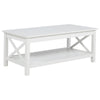 Yuzie Lift-Top Coffee and End Table Set | Hidden Storage | White Wood