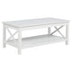 Yuzie Lift-Top Coffee and End Table Set | Hidden Storage | White Wood