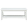 Yuzie Lift-Top Coffee and End Table Set | Hidden Storage | White Wood