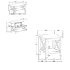 Yuzie Lift-Top Coffee and End Table Set | Hidden Storage | White Wood