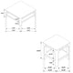 Pira 2Pc Square Coffee and End Table Set with Lower Shelf | Brown Wood