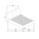 Moke Queen Platform Bed | Foam Fill Flared Headboard | Taupe Upholstery