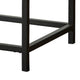 Mecy 2pc Coffee and Side End Table Set | Oak Brown Top | Black Metal